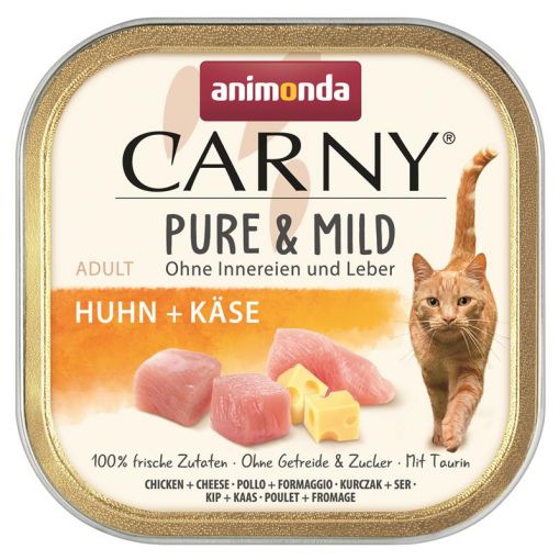 Animonda Carny Pure & Mild Adult Huhn & Käse 100g (Menge: 32 je Bestelleinheit)