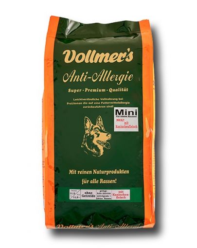 Vollmers Anti Allergie Mini mit Kaninchen 5 kg