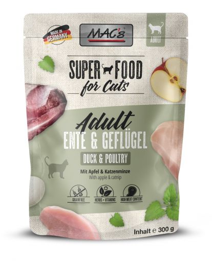 MACs Cat Pouch Ente & Geflügel 300g (Menge: 6 je Bestelleinheit)