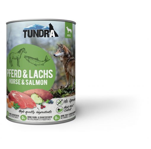 Tundra Dog Dose Pferd & Lachs 800g (Menge: 6 je Bestelleinheit)