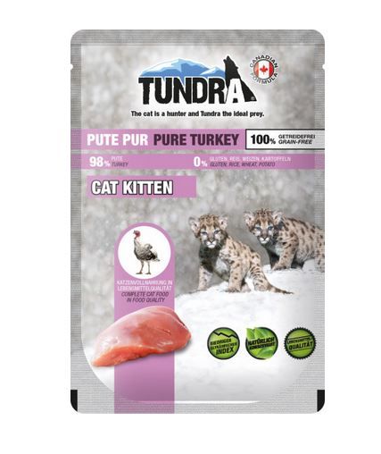 Tundra Cat PB Kitten Pute pur 85g (Menge: 16 je Bestelleinheit)