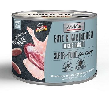 MACs Cat Feinschmecker Ente und Kaninchen 200g (Menge: 6 je Bestelleinheit)