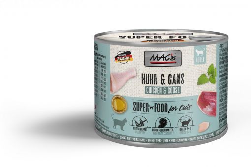 MACs Cat Huhn & Gans 6x200g (Menge: 6 je Bestelleinheit)