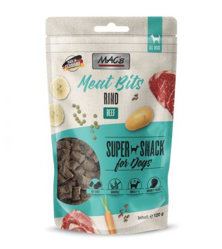 MACs Dog Meat Bits Rind 120g (Menge: 9 je Bestelleinheit)