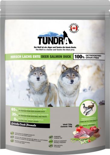 Tundra Dog Grizzly Creek Formula mit Hirsch, Lachs, Ente 750g