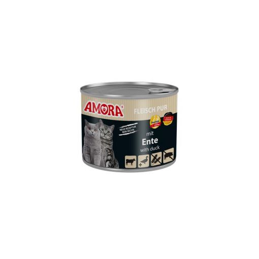 AMORA Cat Fleisch Pur  Ente 200g (Menge: 6 je Bestelleinheit)