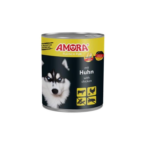 AMORA Dog Fleisch Pur Huhn 800g (Menge: 6 je Bestelleinheit)