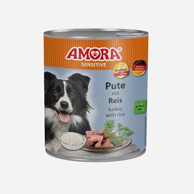 AMORA Dog Sensitive Pute & Reis 800g (Menge: 6 je Bestelleinheit)