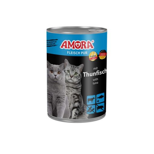 AMORA Cat Fleisch Pur mit Thunfisch 400g (Menge: 6 je Bestelleinheit)