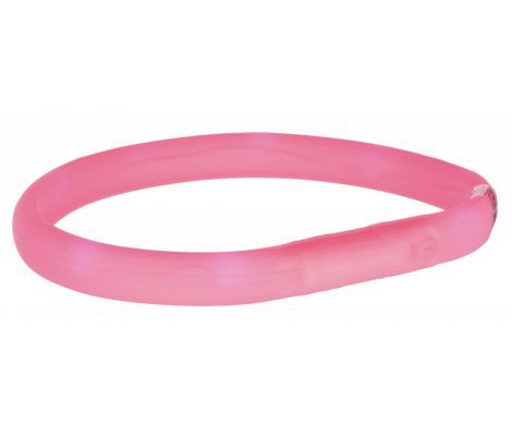 Trixie Leuchtband Flash USB pink XS-S 70 cm / 18 mm