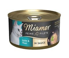 Miamor Dose Feine Filets Huhn & Thunfisch in Sauce 85g (Menge: 24 je Bestelleinheit)