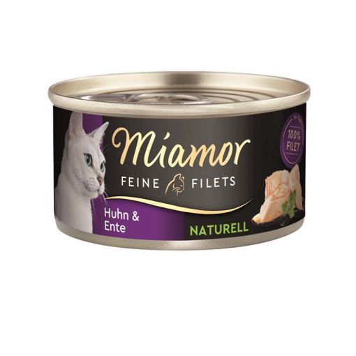 Miamor Feine Filets Naturell Huhn & Ente 80g (Menge: 24 je Bestelleinheit)