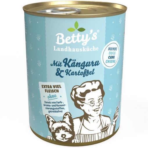 Bettys Landhausküche Hund Dose Känguru & Kartoffeln 400 g (Menge: 6 je Bestelleinheit)