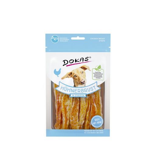 Dokas Dog Hühnerbrust in Streifen   70 g (Menge: 11 je Bestelleinheit)