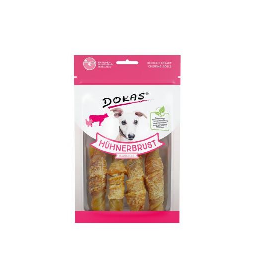 Dokas Dog Hühnerbrust Kaurolle 90 g (Menge: 10 je Bestelleinheit)