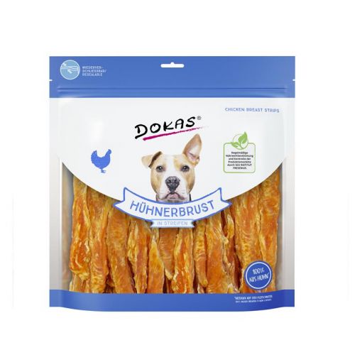 Dokas Dog Hühnerbrust in Streifen 900 g (Menge: 4 je Bestelleinheit)