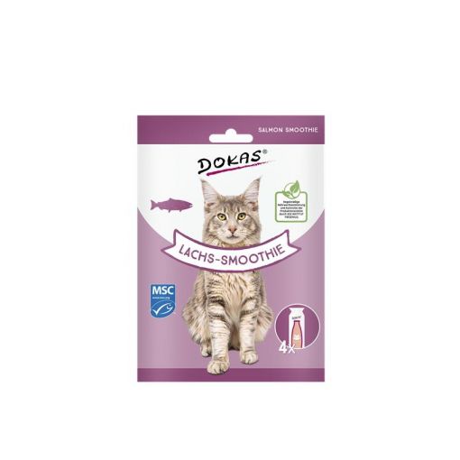 Dokas Cat Snack Lachs-Smoothie 4x30ml (Menge: 8 je Bestelleinheit)