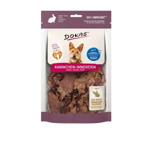 Dokas Dog Kaninchen-Innereien (Herz, Lunge, Magen, Leber) 100g (Menge: 7 je Bestelleinheit)