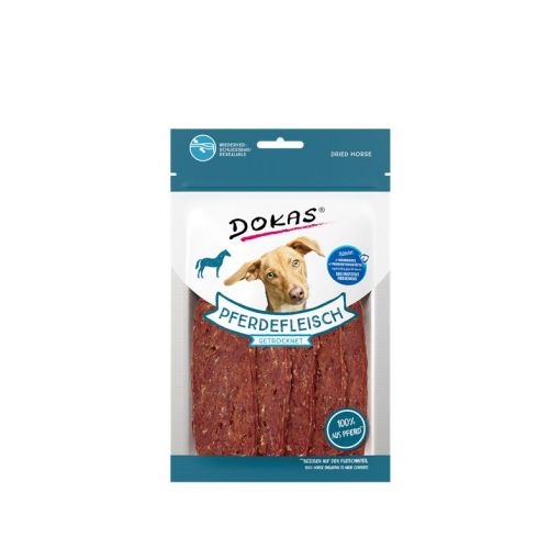 Dokas Dog Pferdefleisch getrocknet 60g (Menge: 12 je Bestelleinheit)