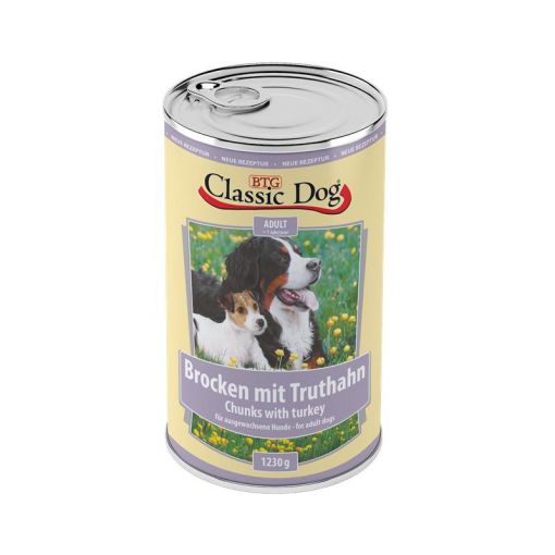 Classic Dog Dose Brocken mit Truthahn 1230g (Menge: 12 je Bestelleinheit)