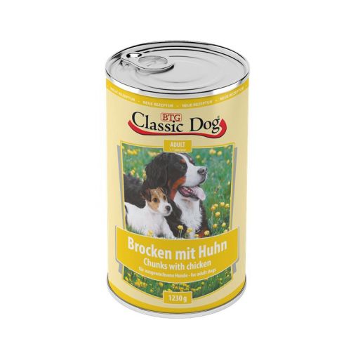 Classic Dog Dose Brocken mit Huhn 1230g (Menge: 12 je Bestelleinheit)