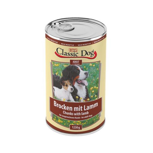 Classic Dog Dose Brocken mit Lamm 1230g (Menge: 12 je Bestelleinheit)