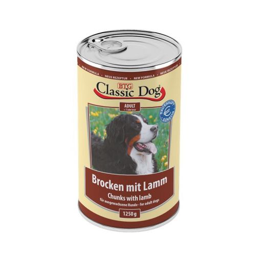 Classic Dog Dose Brocken mit Lamm 1250 g (Menge: 6 je Bestelleinheit)