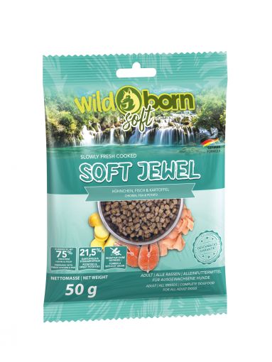 Wildborn Soft Jewel mit frischem Hühnchen & Fisch 50g