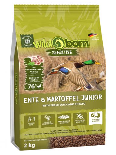 Wildborn Ente & Kartoffel Junior 2kg