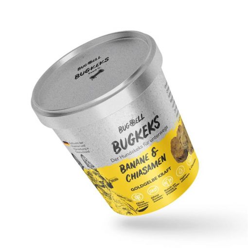 BugBell BugKeks Goldgelbes Kraftpaket  Banane & Chiasamen 150g