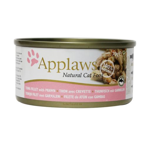 Applaws Cat Nassfutter Dose Thunfischfilet & Garnelen 156 g (Menge: 24 je Bestelleinheit)