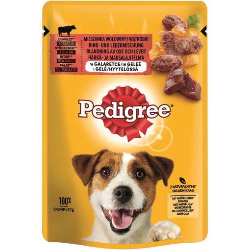 Pedigree PB Rind- & Lebermischung in Gelee 100g (Menge: 24 je Bestelleinheit)