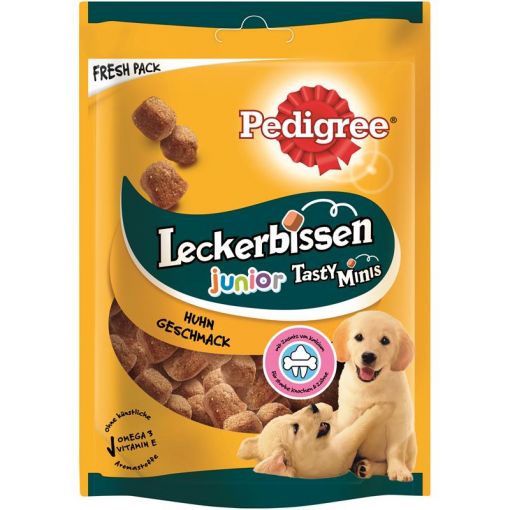 Pedigree Snack Leckerbissen Kau-Happen Junior 125g (Menge: 6 je Bestelleinheit)