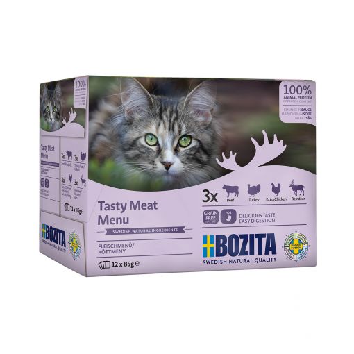 Bozita Häppchen in Sauce Multibox Fleisch 12 x 85g