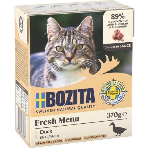 Bozita Häppchen in Sauce mit Ente 370 g (Menge: 6 je Bestelleinheit)