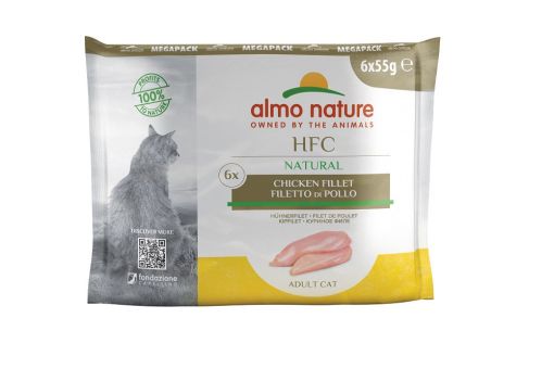 Almo Nature HFC Natural Hühnerfilet  6x55 g (Menge: 8 je Bestelleinheit)