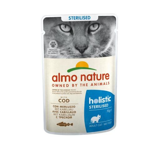 Almo Nature PB Holistic Sterilised mit Kabeljau 70g (Menge: 30 je Bestelleinheit)