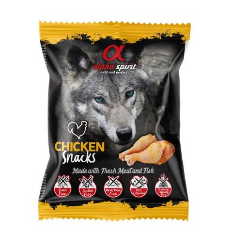 alpha spirit Dog Snack gewürfelt Huhn 50 g