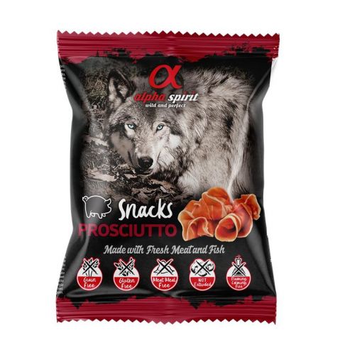 alpha spirit Dog Snack gewürfelt Prosciutto 50 g