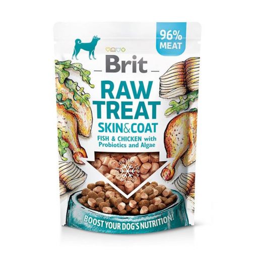 Brit Dog Snack Raw Treat Fish & Chicken - Skin & Coat 40g