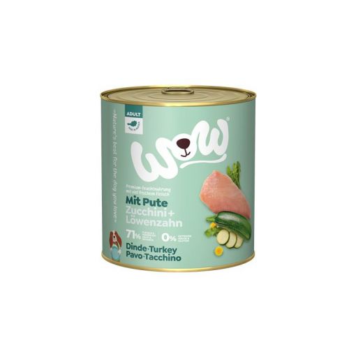 Wow Dog Dose Adult Pute 800g (Menge: 6 je Bestelleinheit)