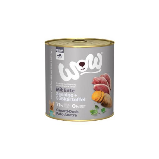 Wow Dog Dose Senior Ente 800g (Menge: 6 je Bestelleinheit)