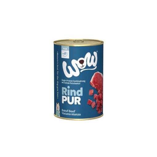 Wow Dog Dose Adult Pur Rind 400g (Menge: 6 je Bestelleinheit)