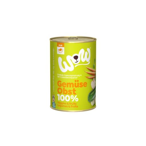 Wow Dog Dose Pur 100% Gemüse & Obst 400g (Menge: 6 je Bestelleinheit)