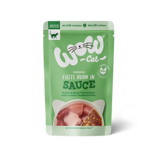 Wow Cat PB Adult Huhn in Sauce 85g (Menge: 8 je Bestelleinheit)