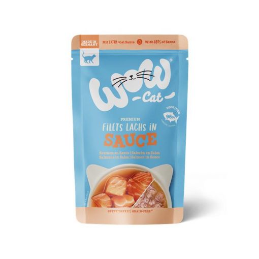 Wow Cat PB Adult Lachs in Sauce  85g (Menge: 8 je Bestelleinheit)